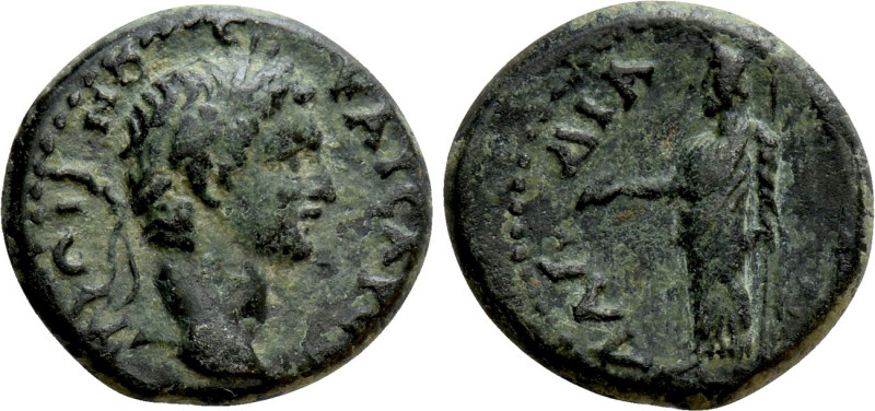 LYDIA. Daldis. Trajan (98-117). Ae. 

Obv: TPAIANOC KAICAP CE. 
Laureate head...