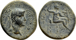LYDIA. Philadelphia. Caligula (37-41). Ae. Artemon Hermogenous, magistrate