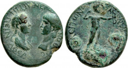 PHRYGIA. Synaus. Nero with Agrippina II (54-68). Ae