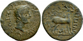 CARIA. Amyzon. Augustus (27 BC-14 AD). Ae. Menippos, magistrate