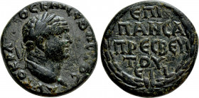 CAPPADOCIA. Caesarea. Titus (Caesar, 69-79). Ae. M. Hirrius Fronto Neratius Pansa, legatus Augusti. Dated RY 10 of Vespasian (77/8)