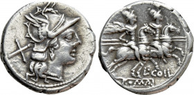 L. COELIUS. Denarius (189-180 BC). Rome