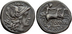 C. MAIANIUS. Denarius (153 BC). Rome
