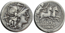 SPURIUS AFRANIUS. Denarius (150 BC). Rome