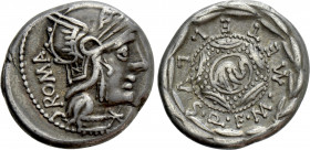 M. CAECILIUS Q.F. Q.N. METELLUS (127 BC). Denarius. Rome