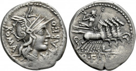Q. FABIUS LABEO (124 BC). Denarius. Rome