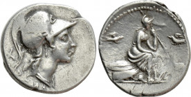 ANONYMOUS. Denarius (115-114 BC). Rome