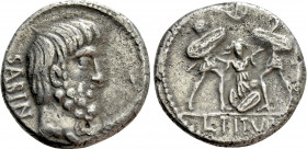 L. TITURIUS L.F. SABINUS. Denarius (89 BC). Rome