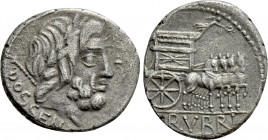 L. RUBRIUS DOSSENUS. Denarius (87 BC). Rome