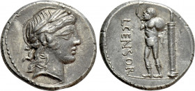 L. CENSORINUS. Denarius (82 BC). Rome