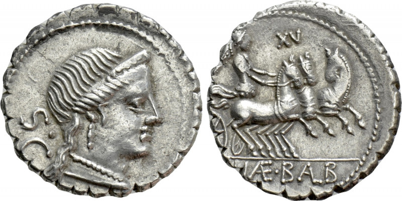 C. NAEVIUS BALBUS. Serrate Denarius (79 BC). Rome. 

Obv: Diademed head of Ven...