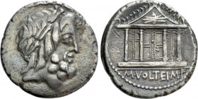 M. VOLTEIUS M.F. Denarius (75 BC). Rome