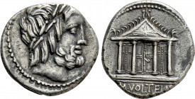 M. VOLTEIUS M.F. Denarius (75 BC). Rome
