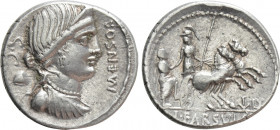 L. FARSULEIUS MENSOR. Denarius (76 BC). Rome