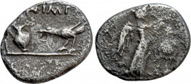 MARK ANTONY. Quinarius (43 BC). Military mint traveling with Antony and Lepidus in Transalpine Gaul