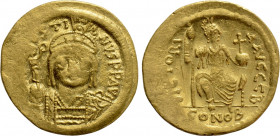 JUSTIN II (565-578). GOLD Solidus. Constantinople