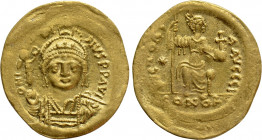 JUSTIN II (565-578). GOLD Solidus. Constantinople