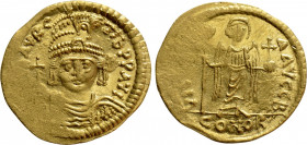 MAURICE TIBERIUS (582-602). GOLD Solidus. Constantinople