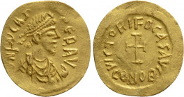 PHOCAS (602-610). GOLD Tremissis. Constantinople