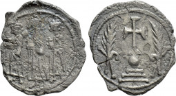 HERACLIUS with HERACLIUS CONSTANTINE and Heraclonas (610-641). Miliaresion Constantinople. ‘Ceremonial’ coinage