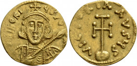 TIBERIUS III APSIMAR (698-705). GOLD Semissis. Constantinople