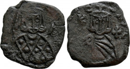 LEO V THE ARMENIAN with CONSTANTINE (813-820). Follis. Syracuse