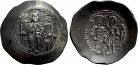 ISAAC II ANGELUS (First reign, 1185-1195). Pale EL Aspron Trachy. Constantinople