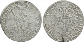 GERMANY. Aachen. Reichstaler (1568). In the name of Maximilian II