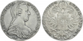 HOLY ROMAN EMPIRE. Maria Theresia (1740-1780). Taler (1780-SF)