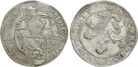 ITALY. Correggio (conti). Camillo d’Austria (1597-1605). AR Talero da 70 Soldi (1603). Imitation of Lion Dollar or Leeuwendaalder