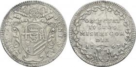 ITALY. Papal States. Clemens XIII (1758-1769). Giulio (1763/V). Rome