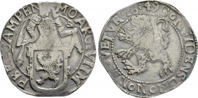NETHERLANDS. Kampen. Lion Dollar or Leeuwendaalder (1649)