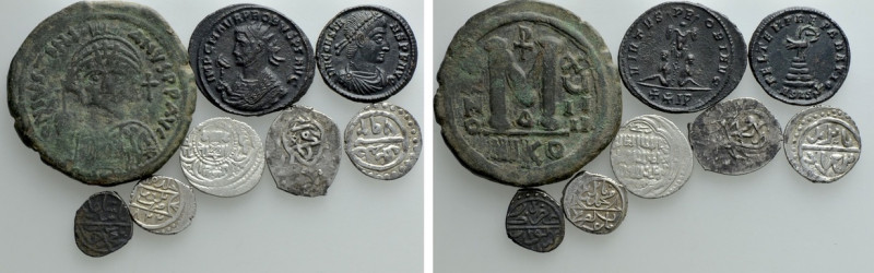 8 Ancient and Islamic Coins. 

Obv: .
Rev: .

. 

Condition: See picture....
