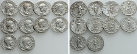 10 Antoniniani of Gordianus III