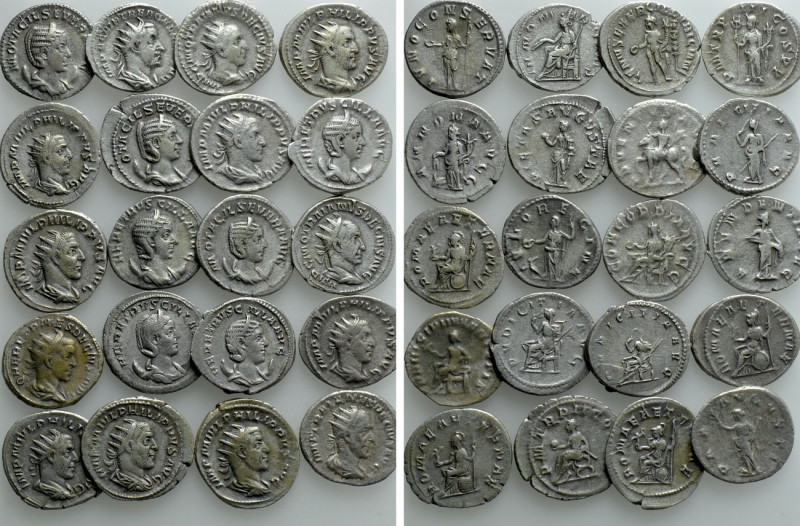 20 Antoniniani. 

Obv: .
Rev: .

. 

Condition: See picture.

Weight: g...