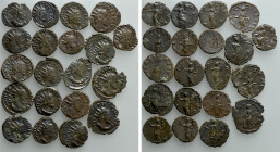 20 Antoniniani of the Gallic Empire; Tetricus etc