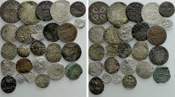 25 Medieval and Modern Coins; Austria, Italy etc