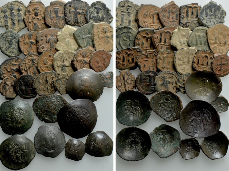 30 Byzantine Coins. 

Obv: .
Rev: .

. 

Condition: See picture.

Weigh...