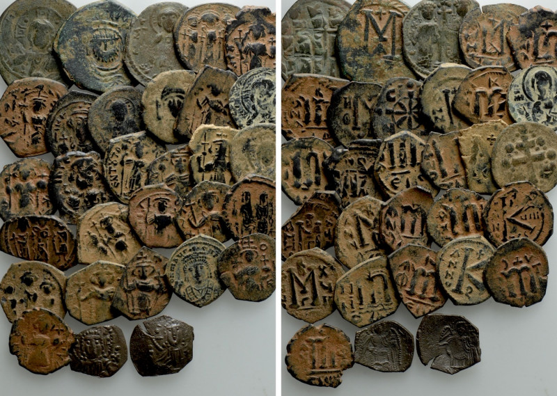 30 Byzantine Coins. 

Obv: .
Rev: .

. 

Condition: See picture.

Weigh...
