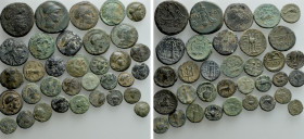 34 Greek Coins