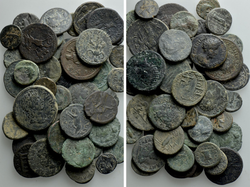 Circa 45 Roman Provincial Coins. 

Obv: .
Rev: .

. 

Condition: See pict...