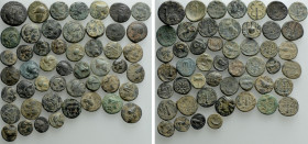 Circa 50 Greek Coins