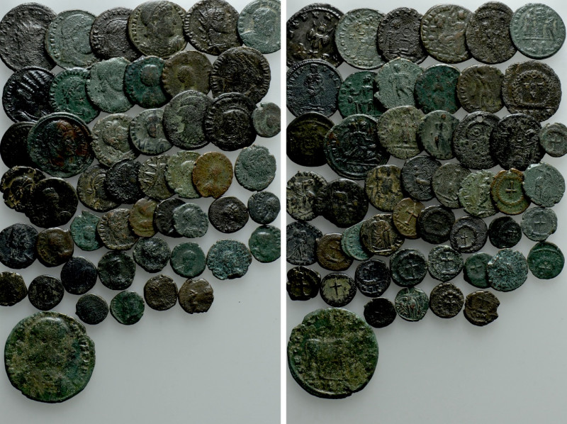 Circa 51 Late Roman Coins. 

Obv: .
Rev: .

. 

Condition: See picture.
...