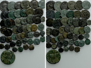 Circa 51 Late Roman Coins