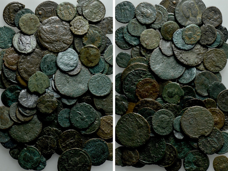 Circa 97 Late Roman Coins. 

Obv: .
Rev: .

. 

Condition: See picture.
...