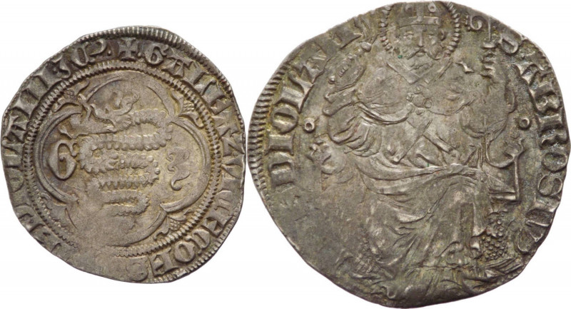 Milano - Gian Galeazzo Visconti (1378-1402) Grosso o Pegione - Tipo con biscione...