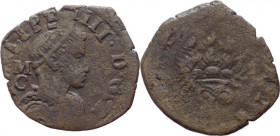 Regno di Napoli - Filippo IV (1621-1665) - 3 cavalli 1626 – Pannuti - Riccio 115 - Cu - raro (R) - mm 21 gr 2.4 gr.
mBB



SPEDIZIONE SOLO IN ITA...