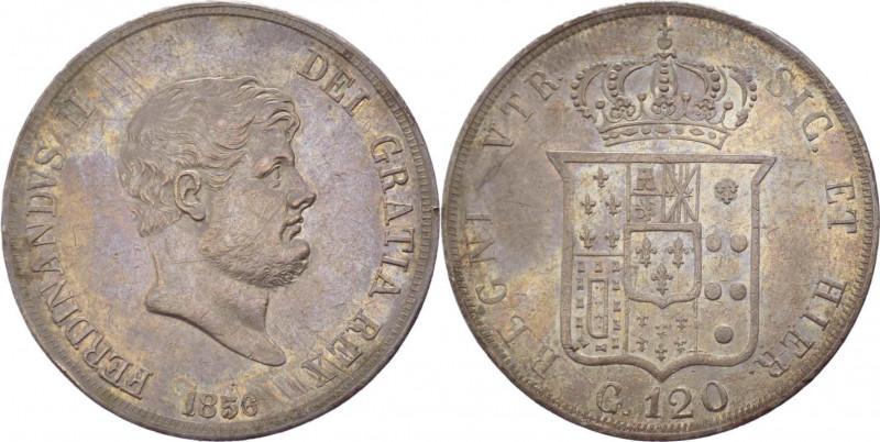 Regno delle due Sicilie - Ferdinando II (1830-1859) Piastra da 120 grana 1856 - ...