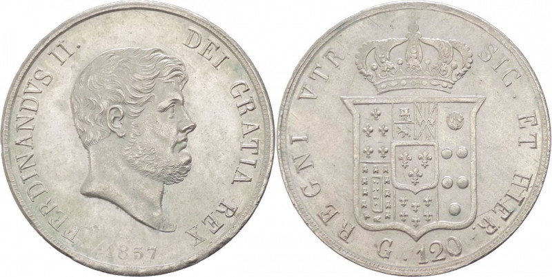 Regno delle Due Sicilie - Ferdinandno II (1830-1859) - Piastra da 120 Grana 1857...