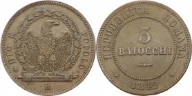 Seconda Repubblica Romana (1848-1849) - 3 Baiocchi 1849 - P.343 - Cu
mBB



SPEDIZIONE SOLO IN ITALIA - SHIPPING ONLY IN ITALY